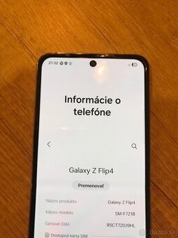 Samsung z flip 4 po čerstvej výmene hlavného lcd