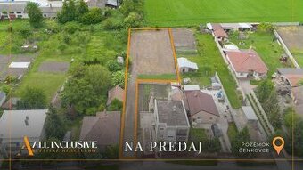 ALL INCLUSIVE | NA PREDAJ STAVEBNÝ POZEMOK (1182 M2), ČENKOV