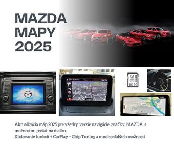 Aktualizácia navigácie MAZDA Mapy 2025 SD KARTA