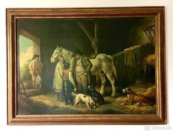 Albert & Victoria museum - George Morland / Scéna v stajni