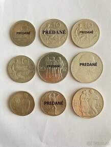 Strieborné mince ČSR:
