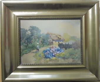 Neogrády Antal (1861-1942) / Dievča s košíkom