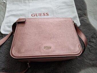 GUESS Crossbody růžová kabelka, je jako nová + dustbag