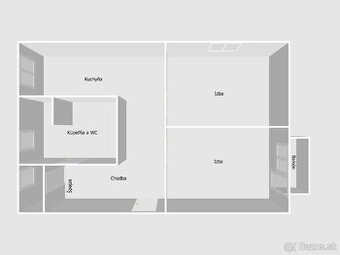 2-izbový byt s veľkým balkónom / 61m2 / - Kysucké Nové Mesto