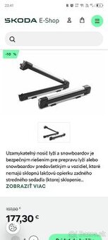 Držiak na snowboard a lyže originál Mitsubishi