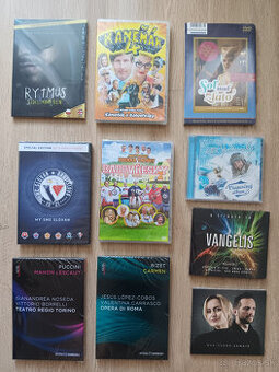 Rôzne nové CD / DVD (info v popise)