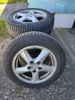 Hliníkové disky 5x114,3 R16 so zimnými pneu na Mazda3