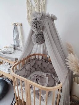 Tylový baldachýn Pom+ stojan