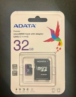 ADATA 32GB Micro SDHC Premier Class – NOVÁ