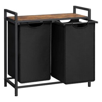 Kôš na bielizeň s 2 vysúvateľnými priehradkami