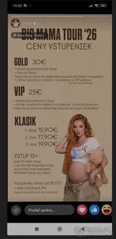 Listky Sima Big mama tour Košice