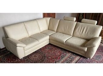 Luxusní moderní rohová kožená sedací souprava,2496