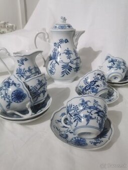 Cibulak, zwiebelmuster, čajový set, kávová sada