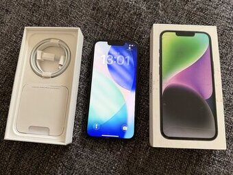Apple iPhone 14 128GB cierny (100% bateria)