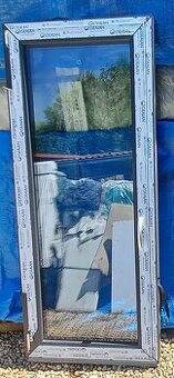 Predám okno 75x175 antracit trojsklo, 77x117 2sklo