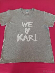 Sivé tričko WE LOVE KARL v.M