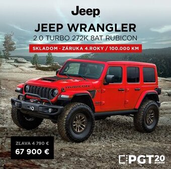 JEEP WRANGLER 2.0 Turbo 272k 8AT Rubicon