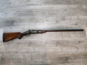 Historická lancasterová brokovnica Lindenburg - pred r. 1890 - 1