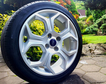 alu R17 4x108, letné pneu 205/45, orig. Ford Fiesta ST