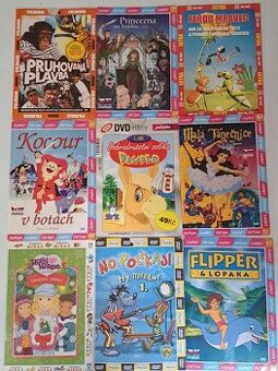 Detské DVD rozprávky.
