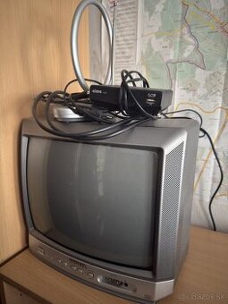 Aiwa tv uhlopriečka 37cm s dvbt Turner, anténa