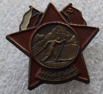 odznak - lyže, lyžovanie, Vysoké Tatry