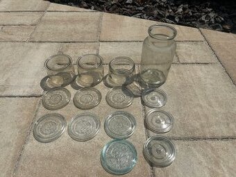Predám zavaraninové poháre 4 ks so sklenným viečkom