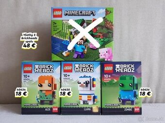 Nové zapečatené sety LEGO Minecraft