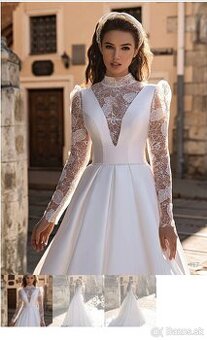 Svadobné šaty, satenové