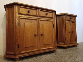 Rustikální set, 2 komody, masív dohromady i zvlášť