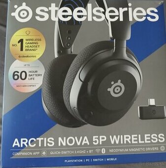 Slúchadlá steelseries arctis nova 5P wireless