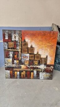 Abstraktný obraz 120x120 cm