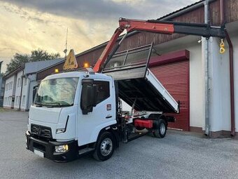 Renault D 6,5 150 sklápač s hydraulickou rukou palfinger