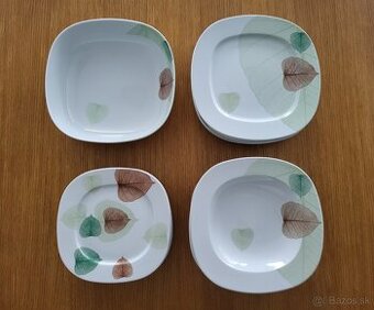 Karlovarský porcelán, kompletná sada tanierov