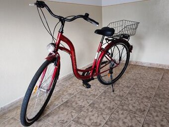 Kenzel mestky bicykel červeny