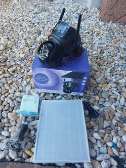 VONKAJŠIA SOLÁRNA KAMERA WIFI DVOJITÁ IP OTOČNÁ SMART iCSee