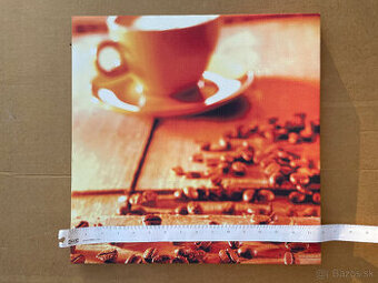 3 obrazy JYSK tlac na platne, kava, kaviaren, coffee beans