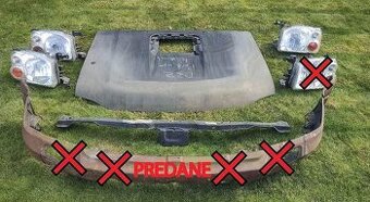 Nissan Pick-up Navara II D22 NP300 - kapota svetlo celo čelo