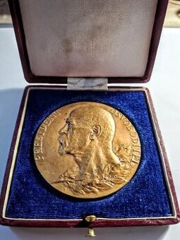 MEDAILA TGM.BRONZOVA UMRTNA 60MM.1937