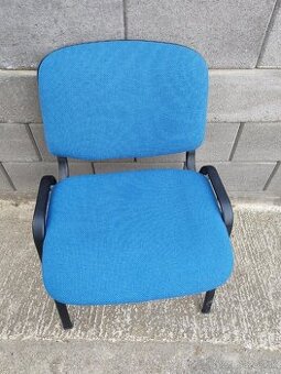 3ks modré kancelárske stolíčky, cena 15€ks