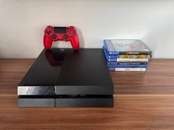 Predám Playstation 4 500GB + Controller + 6 hier