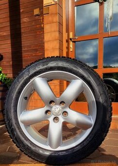 alu R17 5x108 orig. Peugeot 407, zimné pneu 215/55