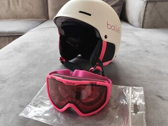 Lyžiarska prilba Bolle s okuliarmi. Nová