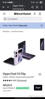 Vymením OPPO find N2 flip Black