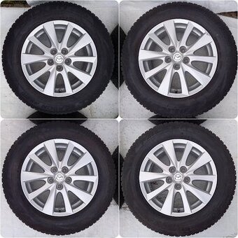 5x114.3 Originál Mazda Top Stav Pneu 225 65 R17 ZIMNÉ