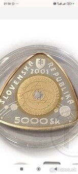 Zlata minca-5000 Sk „Začiatok tretieho tisícročia“ 2001