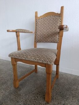 Polokřeslo, židle, křeslo, rustikální nábytek masív