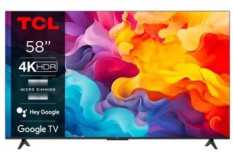 TCL 58V6BX1 iba na súčiastky rozbitý panel