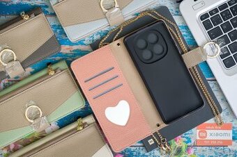 Zatváracie púzdro so zrkadielkom a retiazkou pre Xiaomi