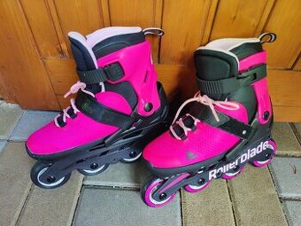 Dievčenské korčule Rollerblade nastaviteľné veľkosti 33-36,5